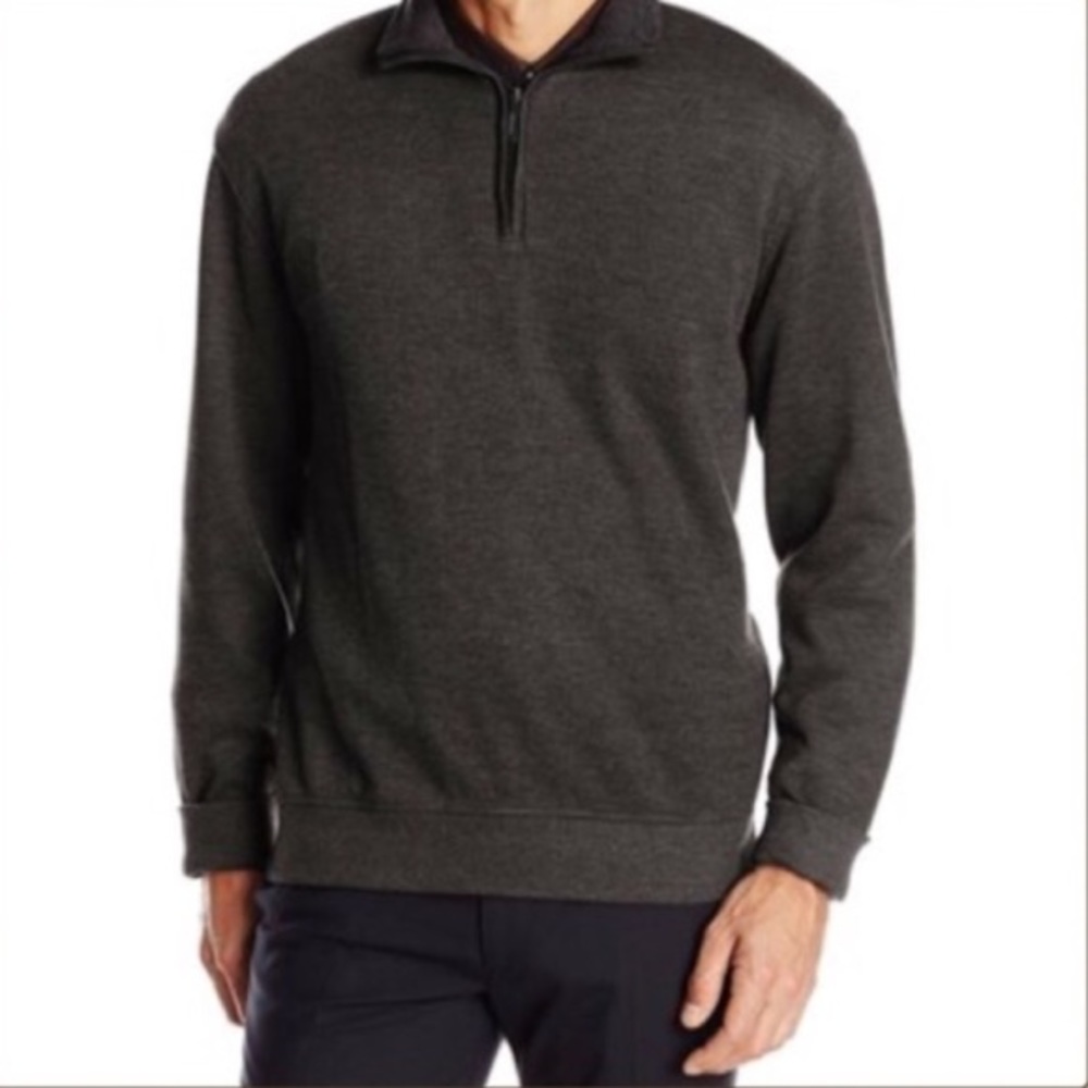 Dark grey Van Heusen Quarter Zip
